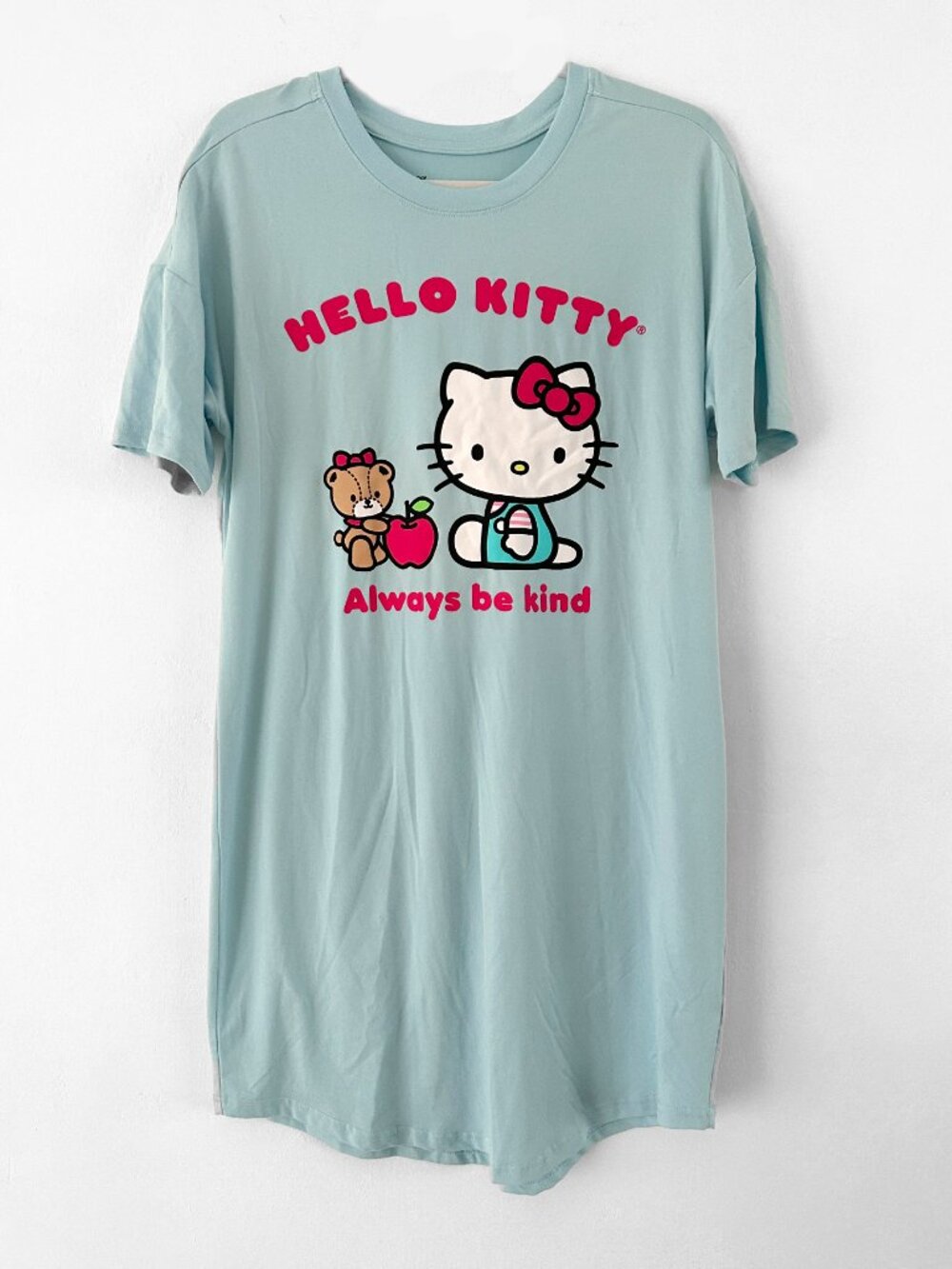 Sanrio Hello Kitty x Bioworld Always Be Kind Light Blue PJ Nightgown Dorm Dress